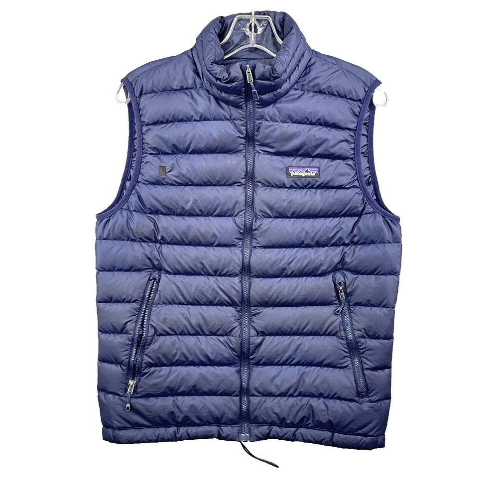 Patagonia Goose Down Puffer Jacket Men Small Blue Gorpcore Outdoor Workwear Camp